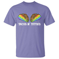 Tacos Lover LGBT Pride T Shirt Tacos N' Titties Gay Rainbow Proud