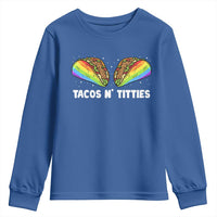 Tacos Lover LGBT Pride Youth Sweatshirt Tacos N' Titties Gay Rainbow Proud