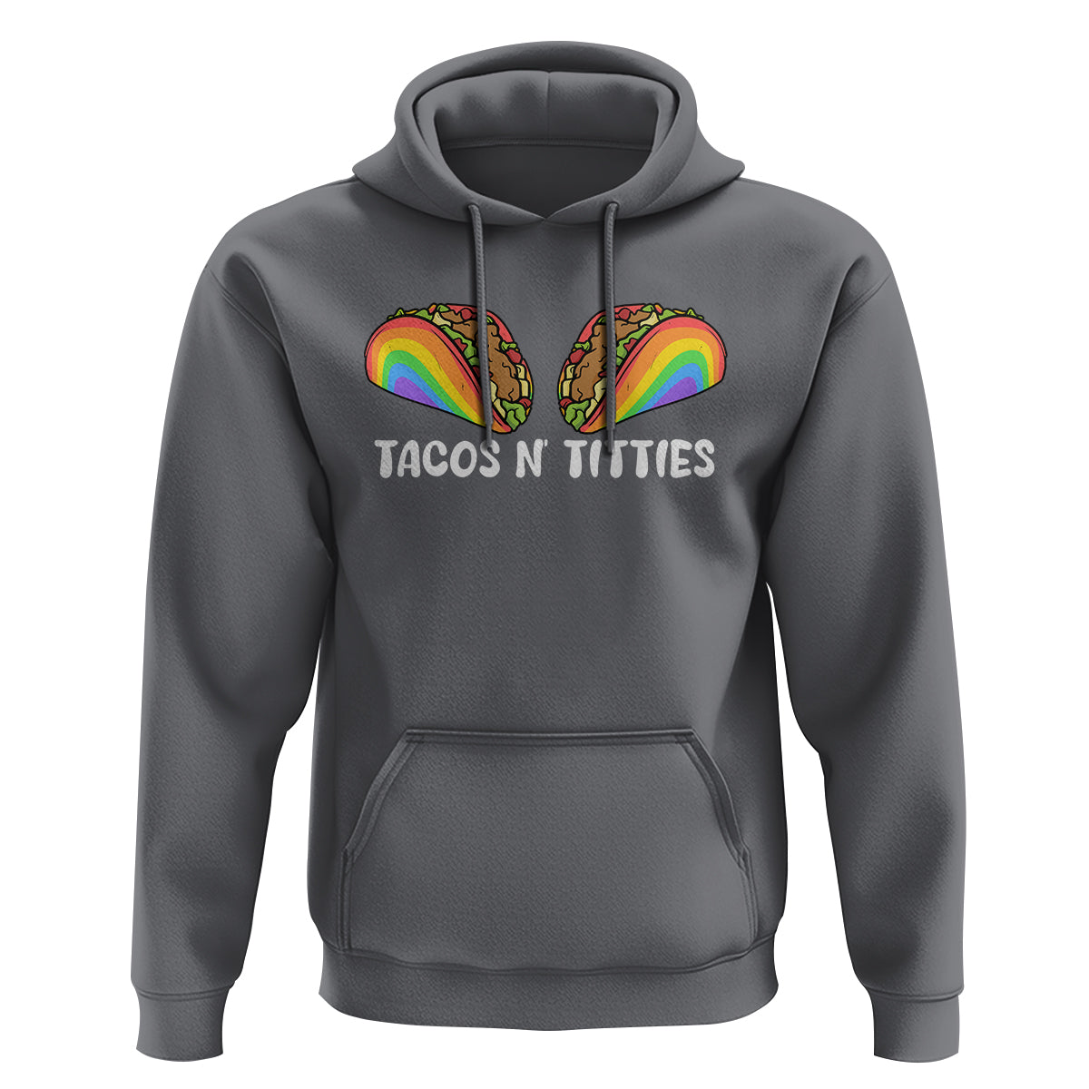 Tacos Lover LGBT Pride Hoodie Tacos N' Titties Gay Rainbow Proud Gay - Wonder Print Shop