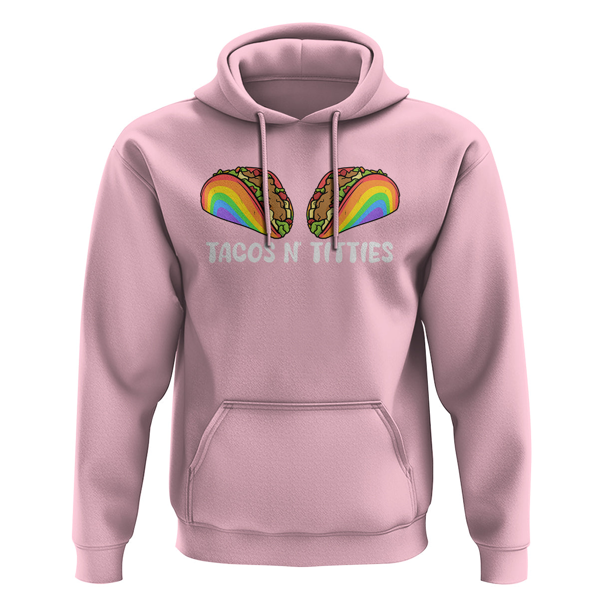 Tacos Lover LGBT Pride Hoodie Tacos N' Titties Gay Rainbow Proud Gay - Wonder Print Shop