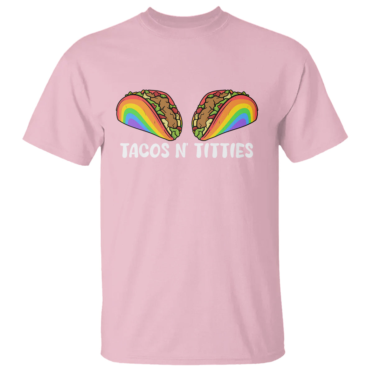 Tacos Lover LGBT Pride T Shirt Tacos N' Titties Gay Rainbow Proud Gay - Wonder Print Shop