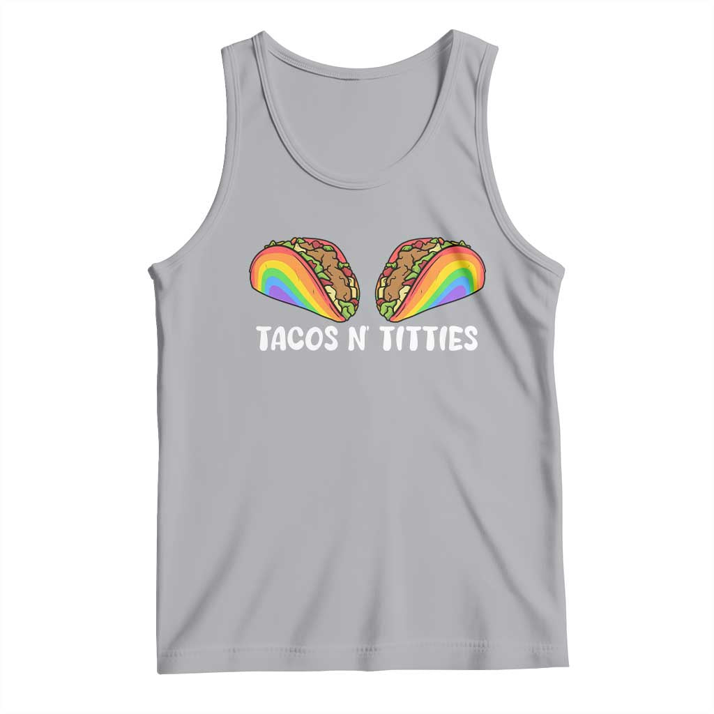 Tacos Lover LGBT Pride Tank Top Tacos N' Titties Gay Rainbow Proud Gay