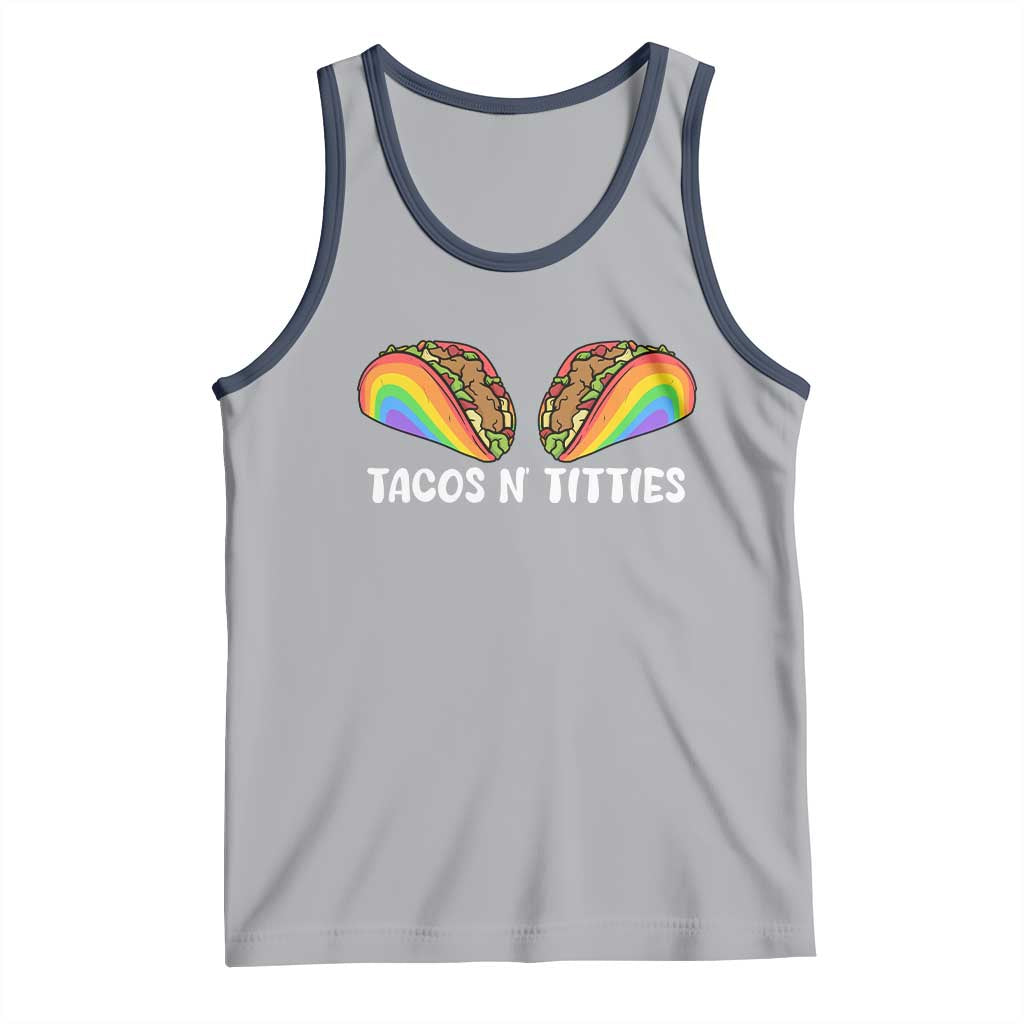 Tacos Lover LGBT Pride Tank Top Tacos N' Titties Gay Rainbow Proud Gay