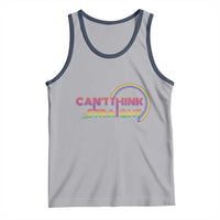 LGBT Pride Tank Top Can't Think Straight Rainbow Gay Lesbian