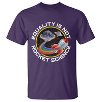 LGBT Pride T Shirt Equality Not Rocket Science Rainbow Planet Outer Space - Wonder Print Shop
