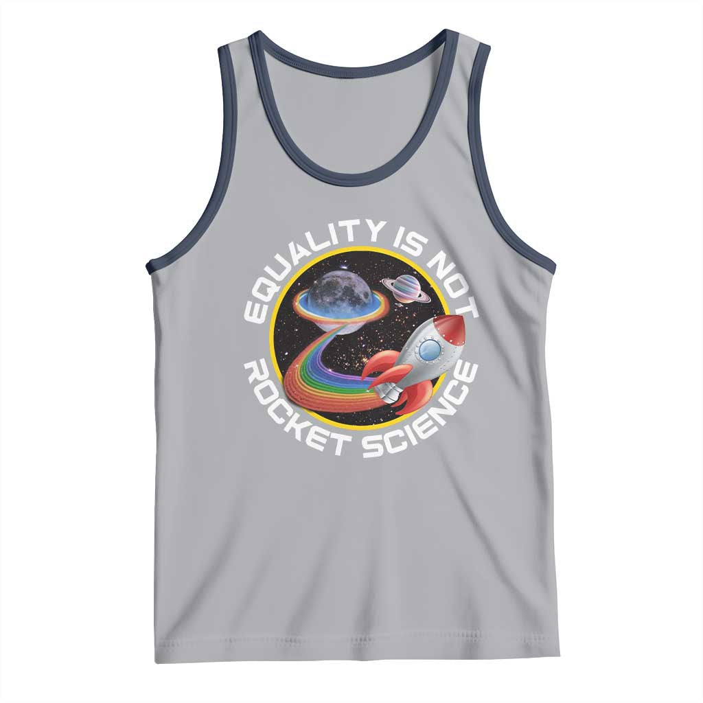 LGBT Pride Tank Top Equality Not Rocket Science Rainbow Planet Outer Space