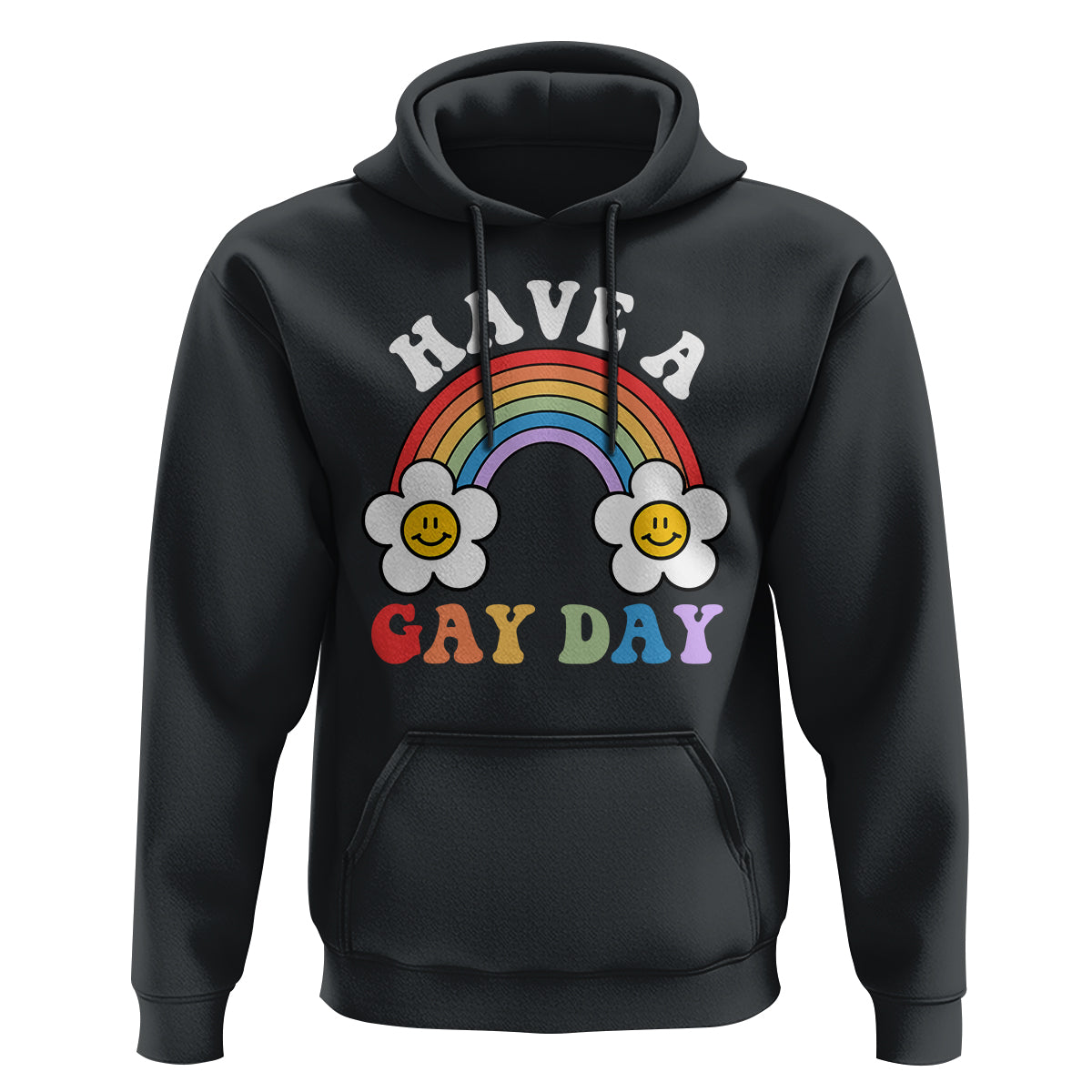 Funny LGBT Pride Hoodie Have A Gay Day Rainbow - Wonder Print Shop