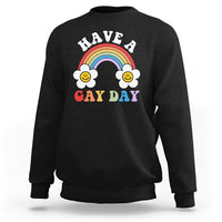 Funny LGBT Pride Sweatshirt Have A Gay Day Rainbow - Wonder Print Shop