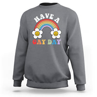 Funny LGBT Pride Sweatshirt Have A Gay Day Rainbow - Wonder Print Shop