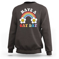 Funny LGBT Pride Sweatshirt Have A Gay Day Rainbow - Wonder Print Shop