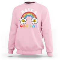 Funny LGBT Pride Sweatshirt Have A Gay Day Rainbow - Wonder Print Shop