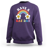 Funny LGBT Pride Sweatshirt Have A Gay Day Rainbow - Wonder Print Shop