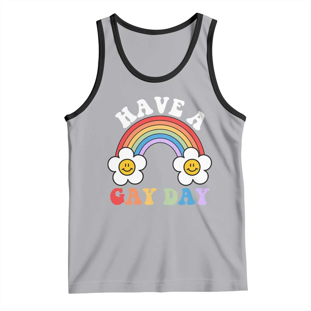 Funny LGBT Pride Tank Top Have A Gay Day Rainbow