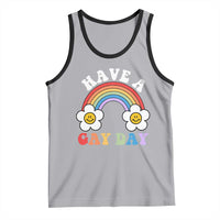 Funny LGBT Pride Tank Top Have A Gay Day Rainbow