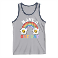 Funny LGBT Pride Tank Top Have A Gay Day Rainbow