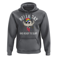 Funny LGBT Pride Hoodie Hella Gay And Ready To Slay Rainbow - Wonder Print Shop