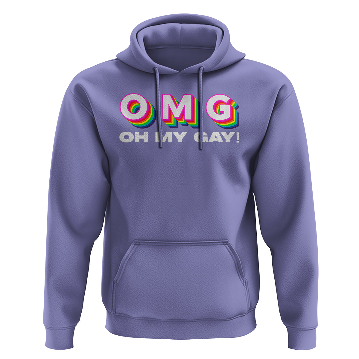 Funny LGBT Pride Hoodie OMG Oh My Gay - Wonder Print Shop