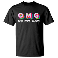 Funny LGBT Pride T Shirt OMG Oh My Gay - Wonder Print Shop