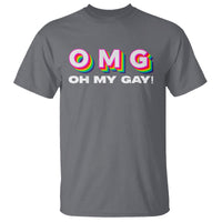 Funny LGBT Pride T Shirt OMG Oh My Gay - Wonder Print Shop