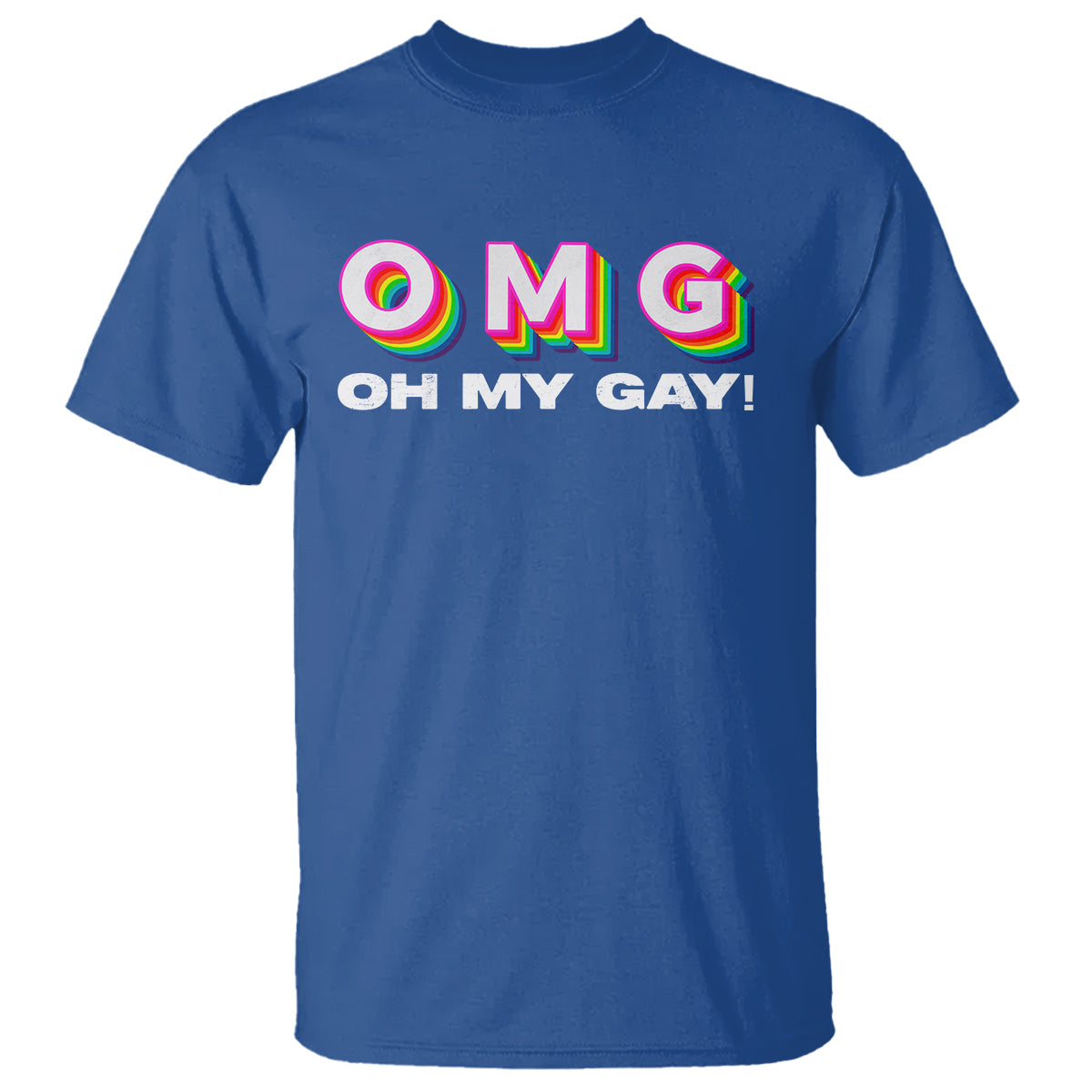 Funny LGBT Pride T Shirt OMG Oh My Gay - Wonder Print Shop