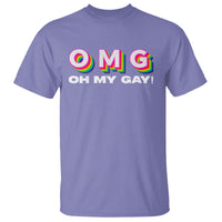 Funny LGBT Pride T Shirt OMG Oh My Gay - Wonder Print Shop
