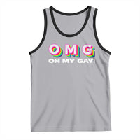 Funny LGBT Pride Tank Top OMG Oh My Gay