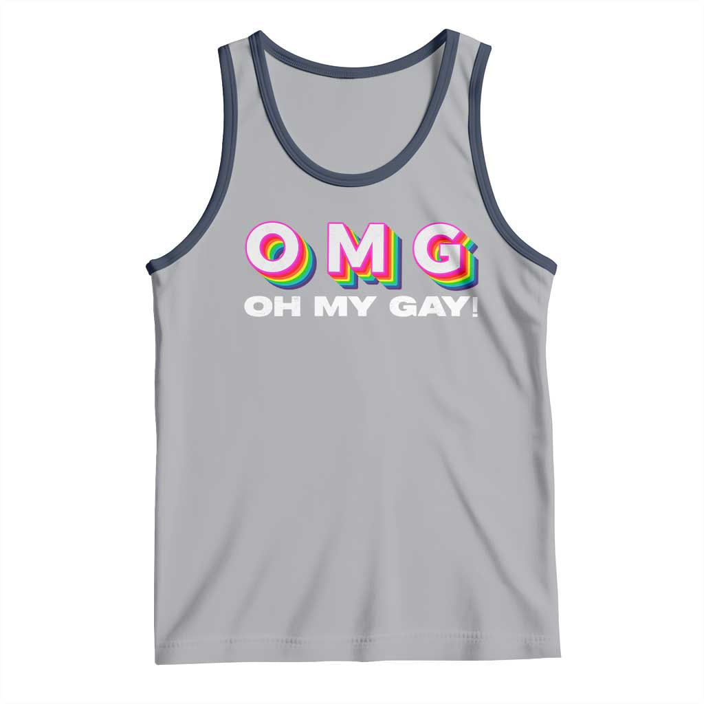 Funny LGBT Pride Tank Top OMG Oh My Gay