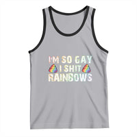 Funny LGBT Pride Tank Top I So Gay I Shit Rainbow