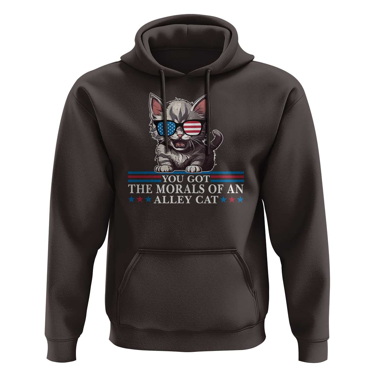 US President Election Debate 2024 Hoodie Morals Of An Alley Cat - Wonder Print Shop