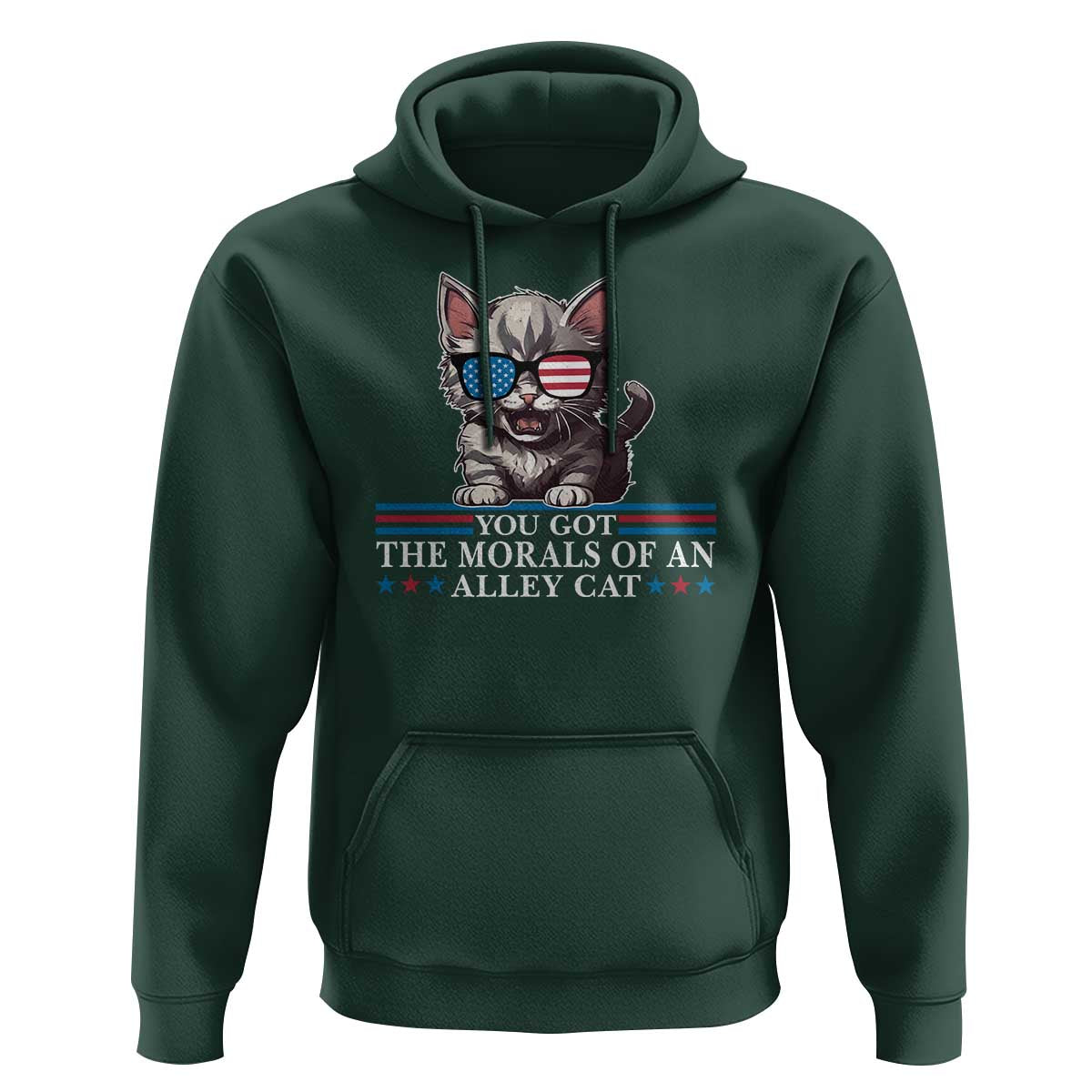 US President Election Debate 2024 Hoodie Morals Of An Alley Cat - Wonder Print Shop