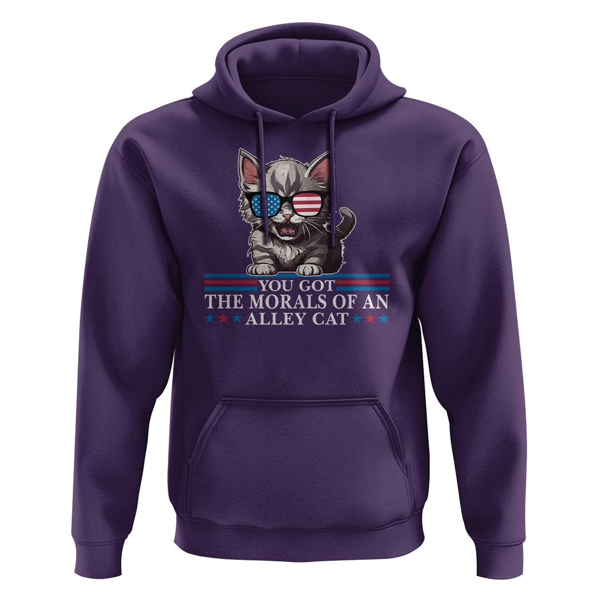 US President Election Debate 2024 Hoodie Morals Of An Alley Cat - Wonder Print Shop