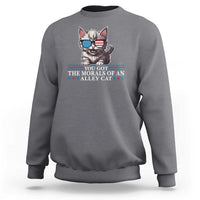 US President Election Debate 2024 Sweatshirt Morals Of An Alley Cat - Wonder Print Shop