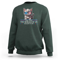 US President Election Debate 2024 Sweatshirt Morals Of An Alley Cat - Wonder Print Shop