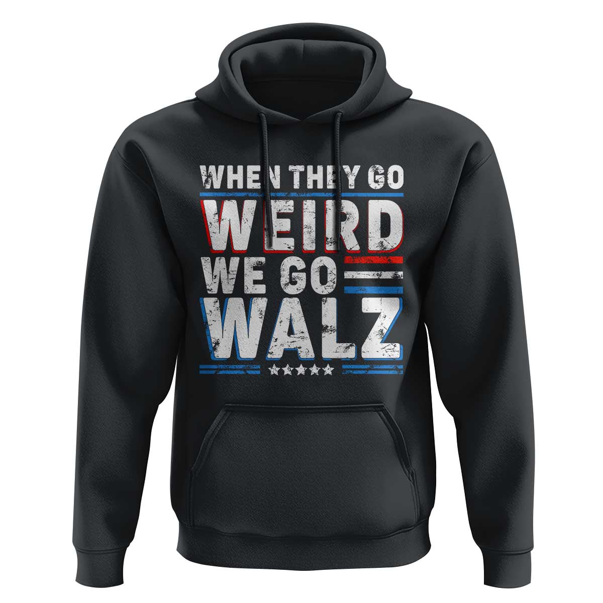 Harris Walz 2024 Hoodie When They Go Weird We Go Walz - Wonder Print Shop