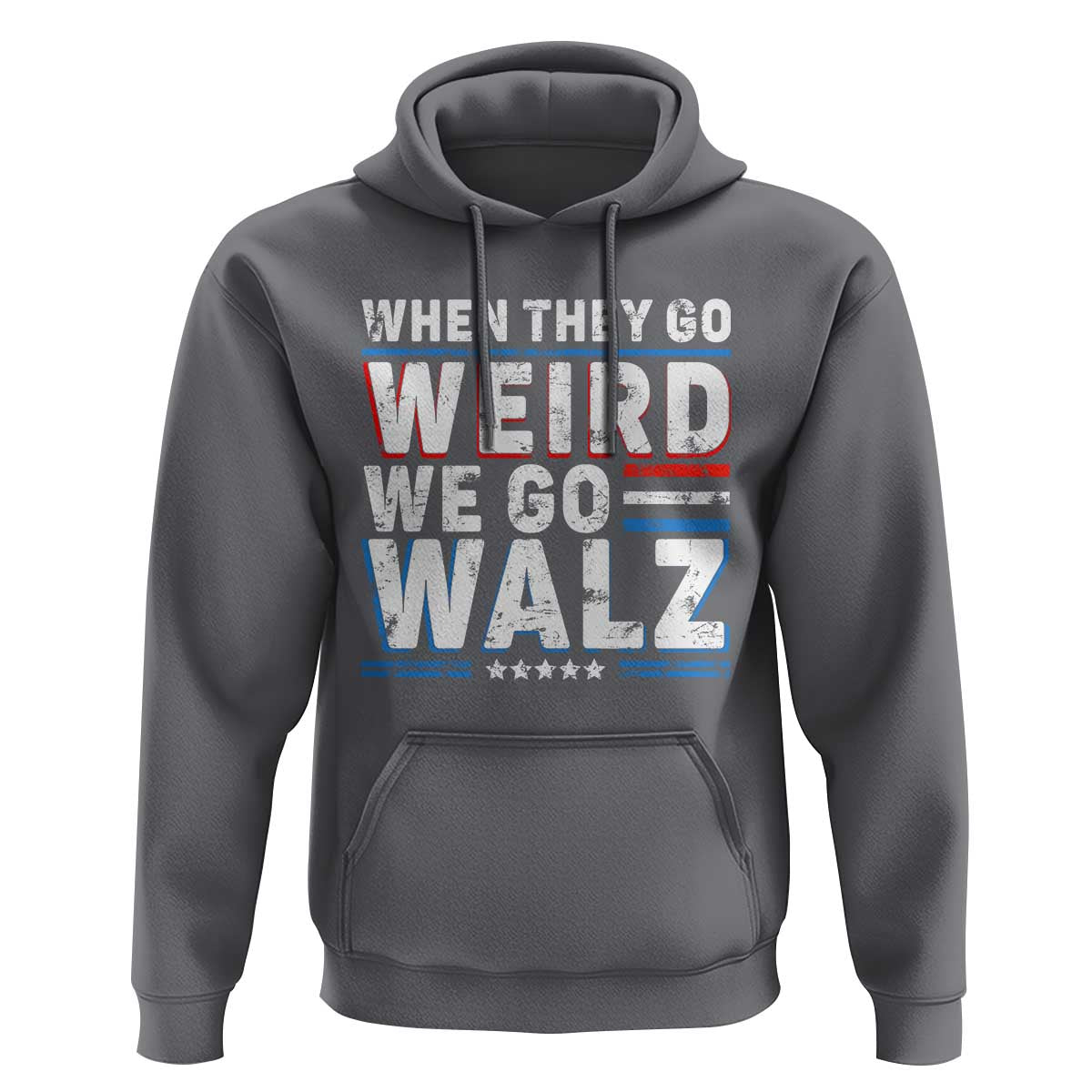 Harris Walz 2024 Hoodie When They Go Weird We Go Walz - Wonder Print Shop