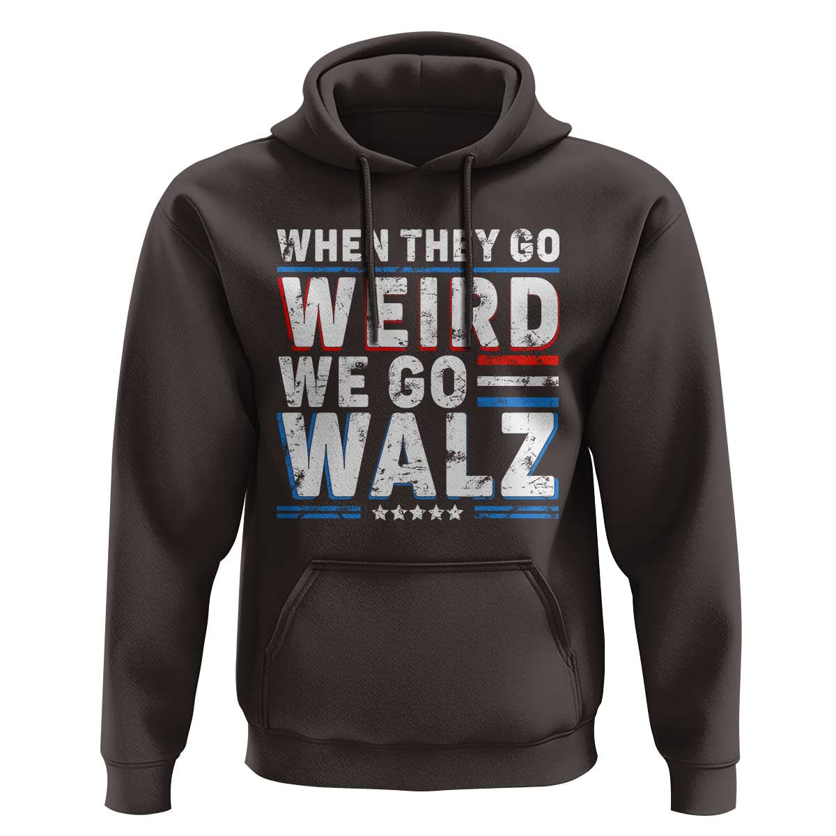 Harris Walz 2024 Hoodie When They Go Weird We Go Walz - Wonder Print Shop