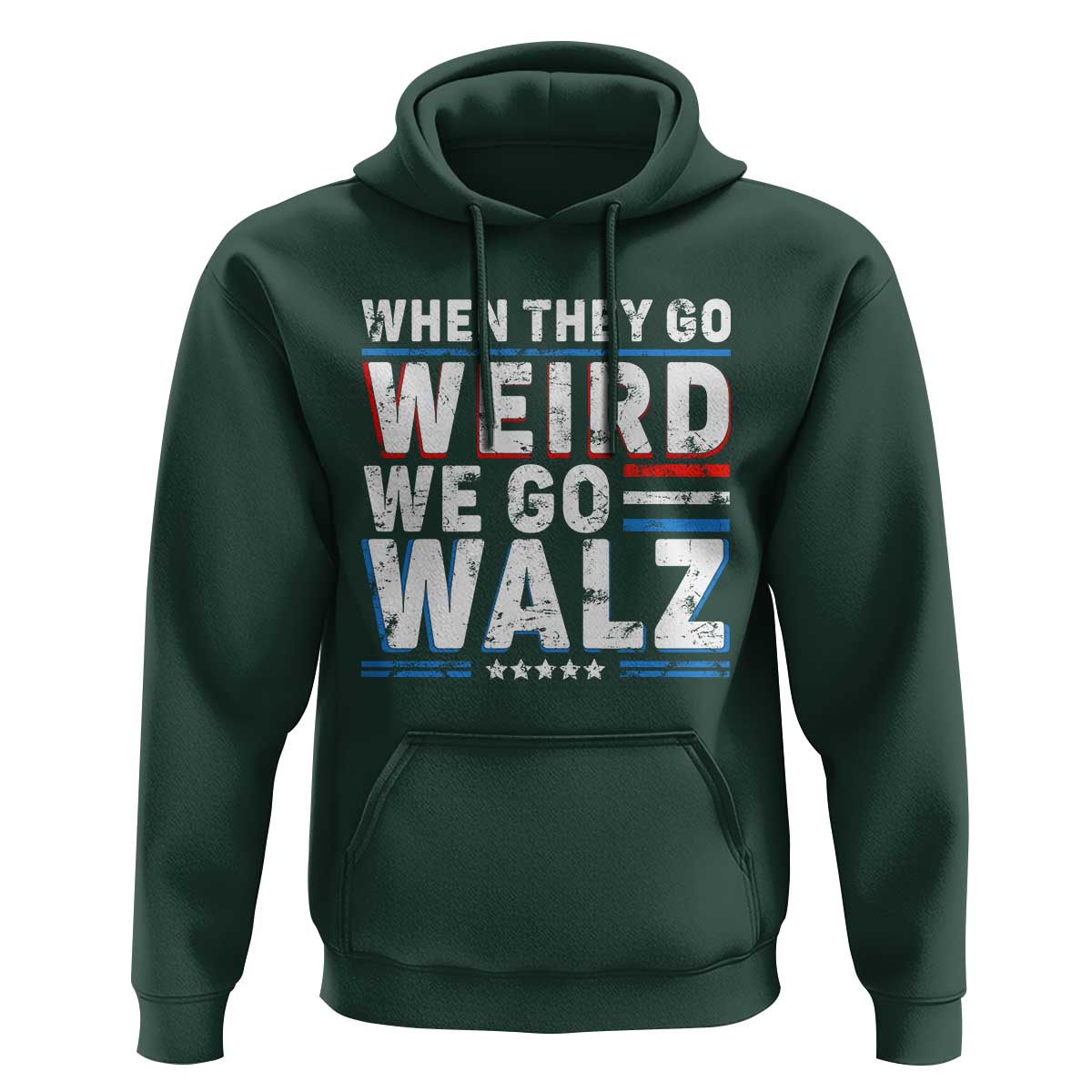 Harris Walz 2024 Hoodie When They Go Weird We Go Walz - Wonder Print Shop