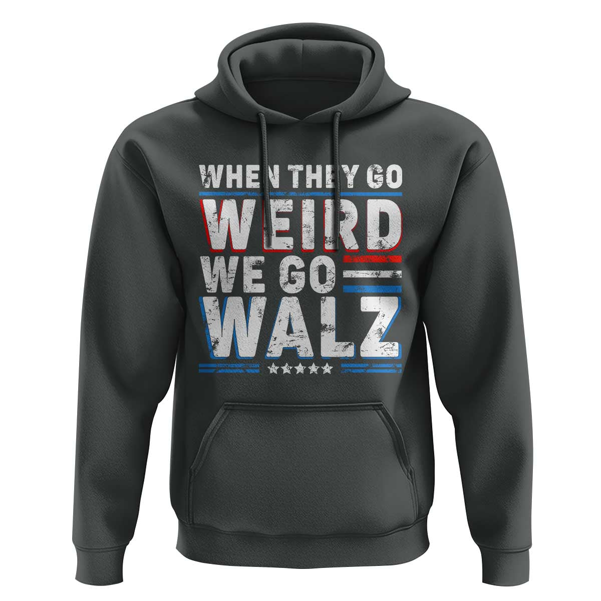 Harris Walz 2024 Hoodie When They Go Weird We Go Walz - Wonder Print Shop