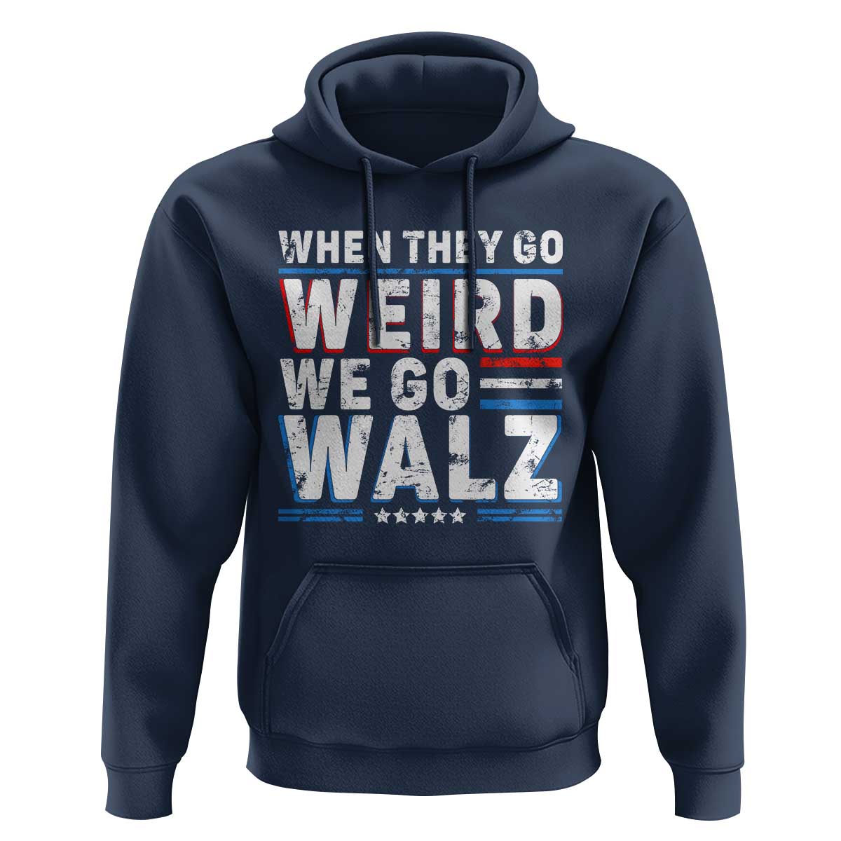 Harris Walz 2024 Hoodie When They Go Weird We Go Walz - Wonder Print Shop