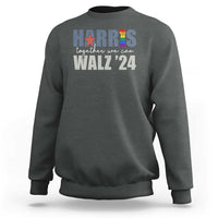 Harris Walz 2024 Sweatshirt Together We Can LGBTQ Rights - Wonder Print Shop