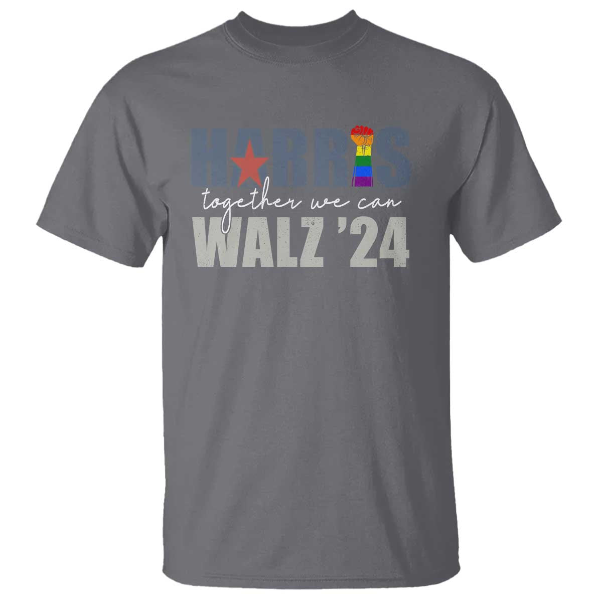 Harris Walz 2024 T Shirt Together We Can LGBTQ Rights - Wonder Print Shop