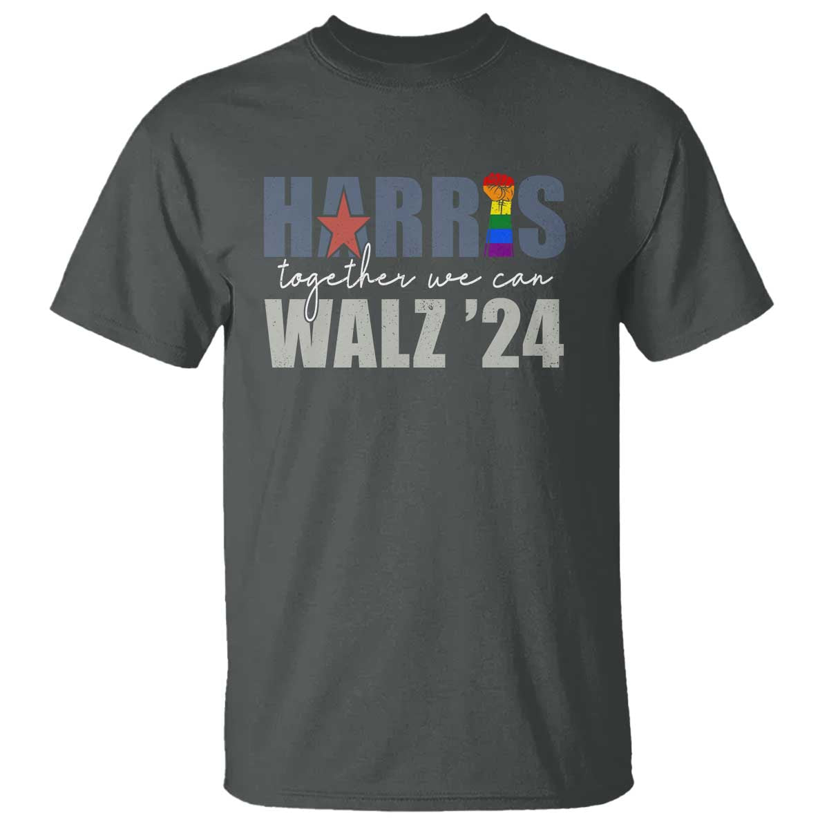 Harris Walz 2024 T Shirt Together We Can LGBTQ Rights - Wonder Print Shop