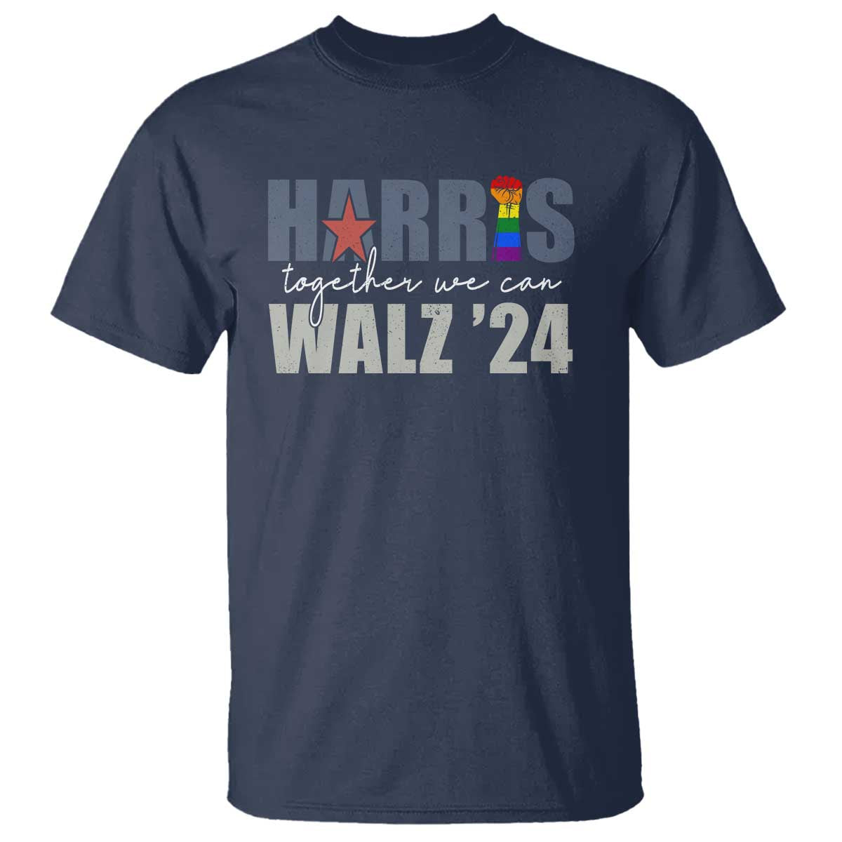 Harris Walz 2024 T Shirt Together We Can LGBTQ Rights - Wonder Print Shop