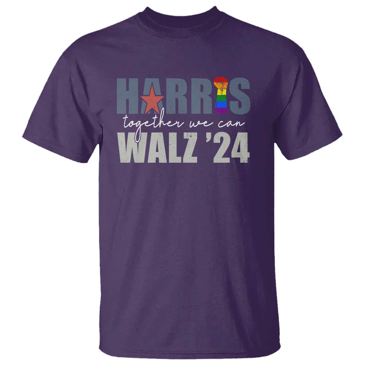 Harris Walz 2024 T Shirt Together We Can LGBTQ Rights - Wonder Print Shop
