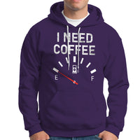 I Need Coffee Funny Coffee Meter Battery Hoodie - Wonder Print Shop