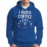 I Need Coffee Funny Coffee Meter Battery Hoodie - Wonder Print Shop