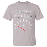 I Need Coffee Funny Coffee Meter Battery T Shirt - Wonder Print Shop