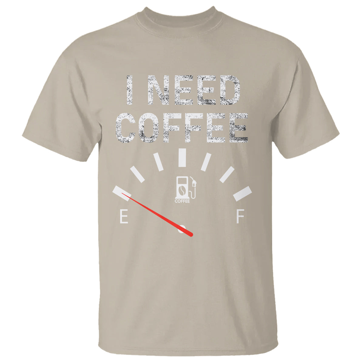 I Need Coffee Funny Coffee Meter Battery T Shirt - Wonder Print Shop
