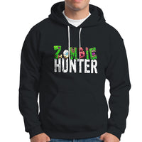 Zombie Hunter Eye Brain Hunting Halloween Costume Hoodie - Wonder Print Shop