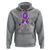 Just Breathe Purple Ribbon CF Cystic Fibrosis Awareness Hoodie - Wonder Print Shop